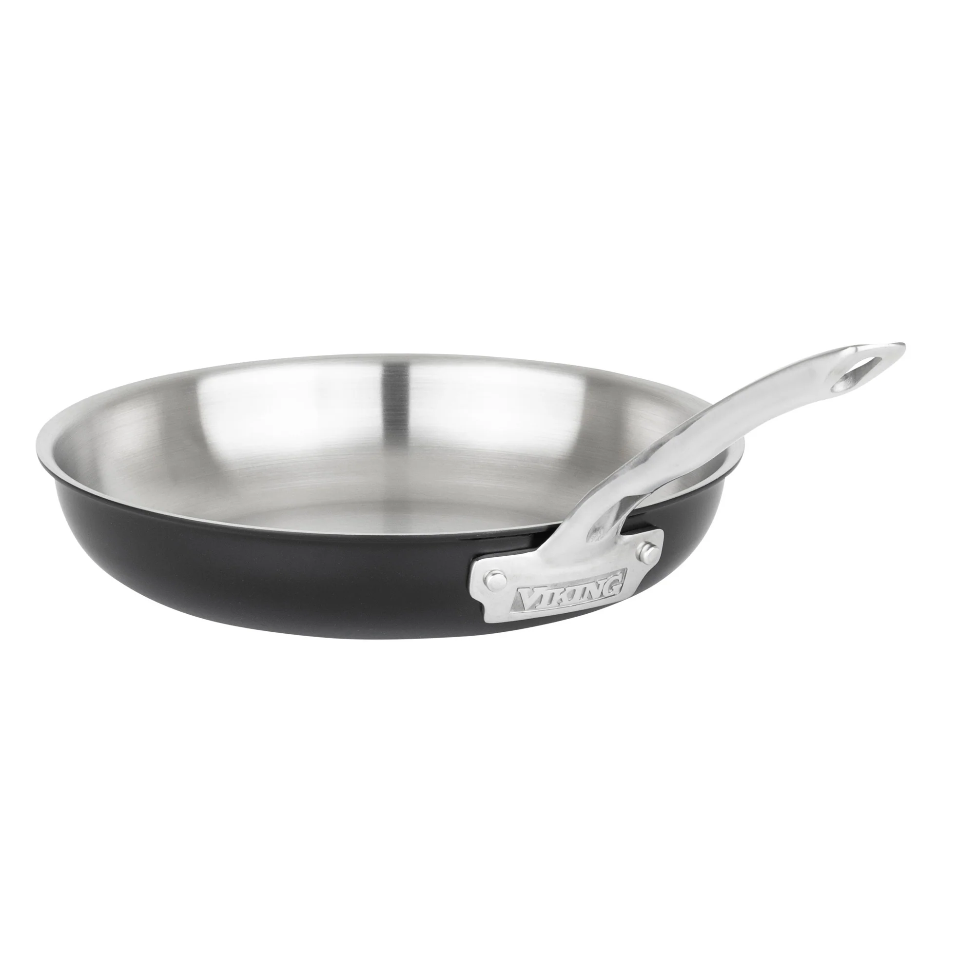 Viking 12pc 3-Ply Cast Black Exterior Stainless Steel Cookware Set with Metal Lids - Image 9