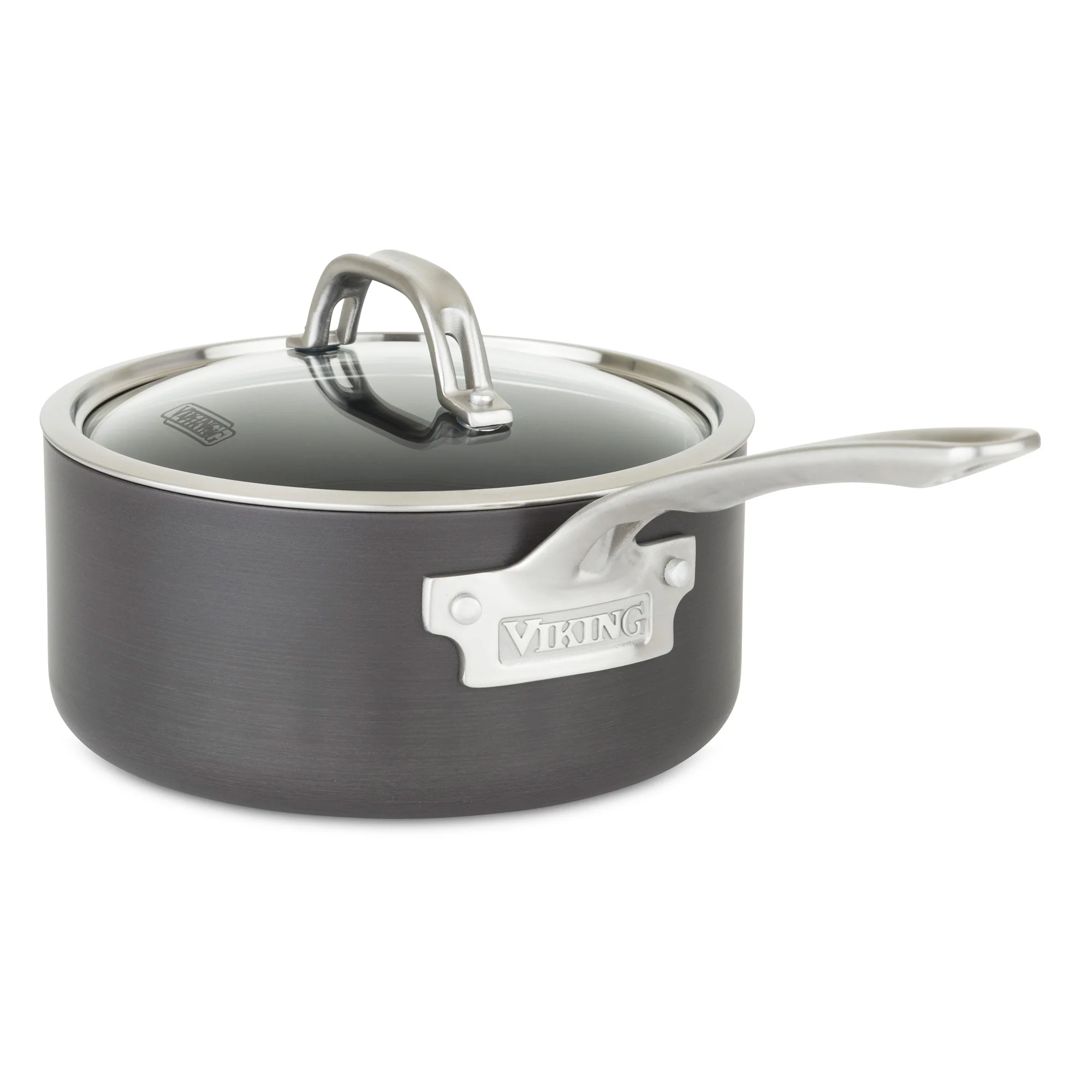 Viking Hard Anodized Nonstick 15-Piece Cookware Set with Glass Lids - Image 6