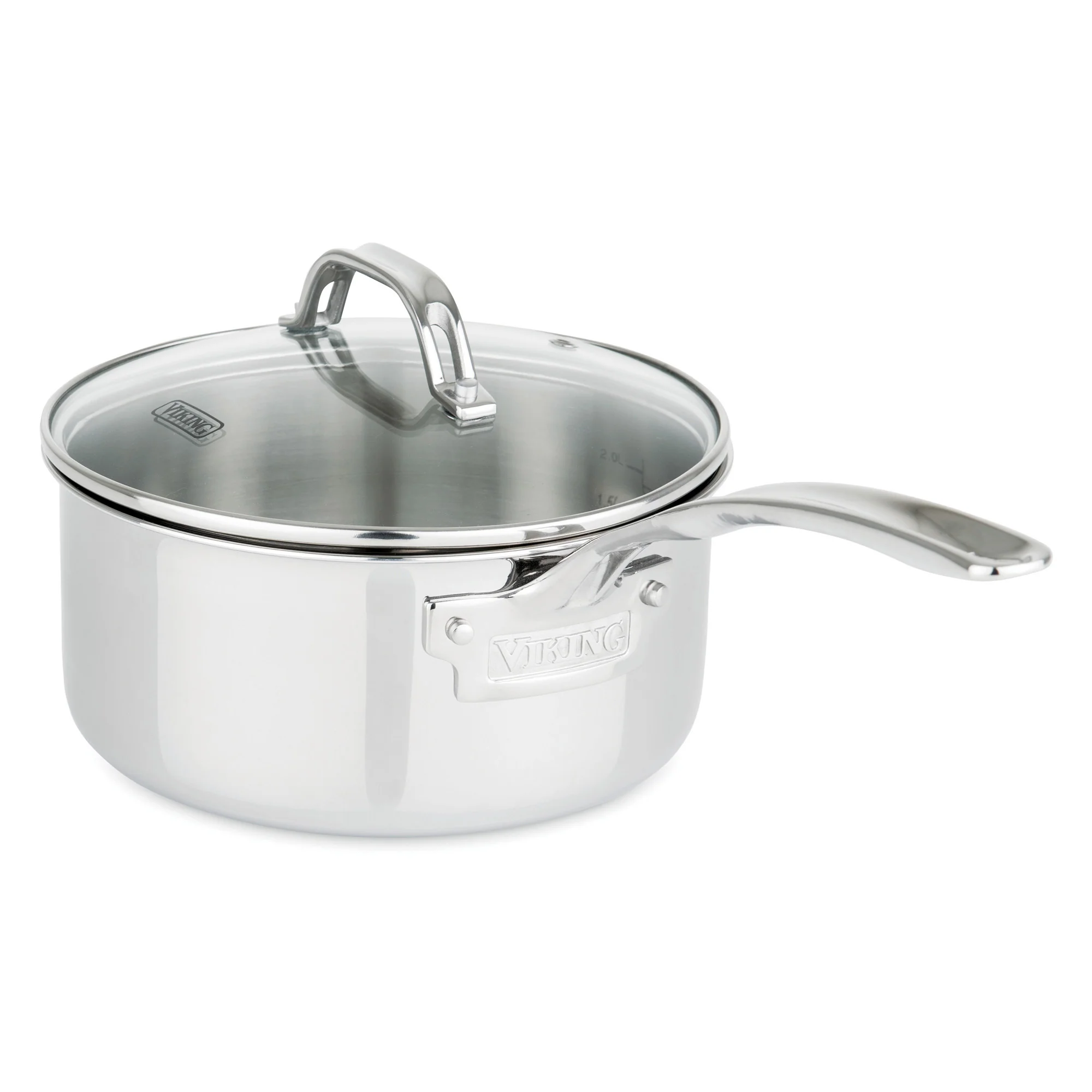 Viking 3-Ply Stainless Steel 13-Piece Cookware Set with Glass Lids - Image 8