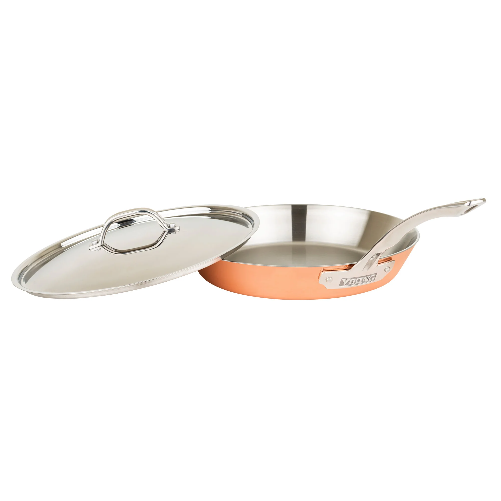 Viking Contemporary 4-Ply Copper Clad 9-Piece Cookware Set with Metal Lids - Image 17
