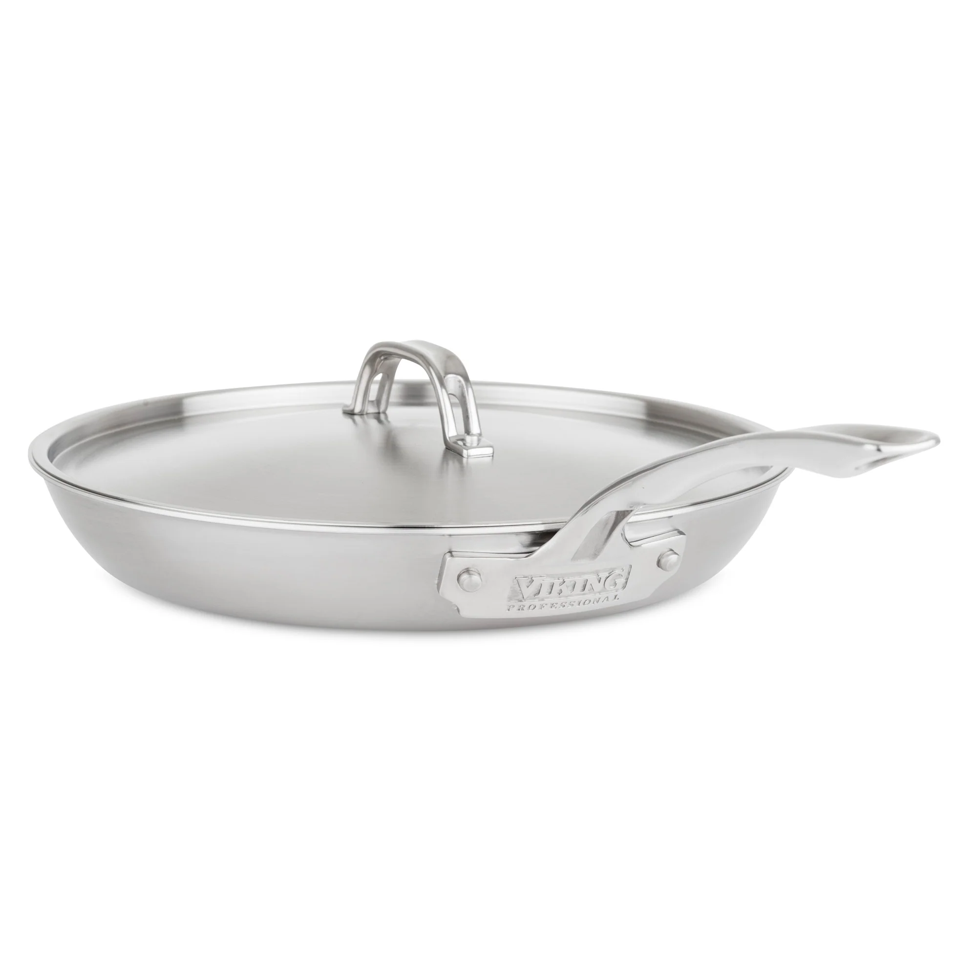 Viking Professional 5-Ply Stainless Steel Covered Nonstick 12-Inch Fry Pan - Image 4